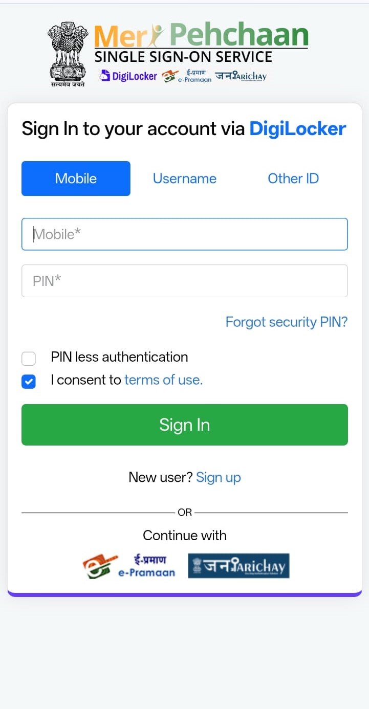 DigiLocker Verification Flow